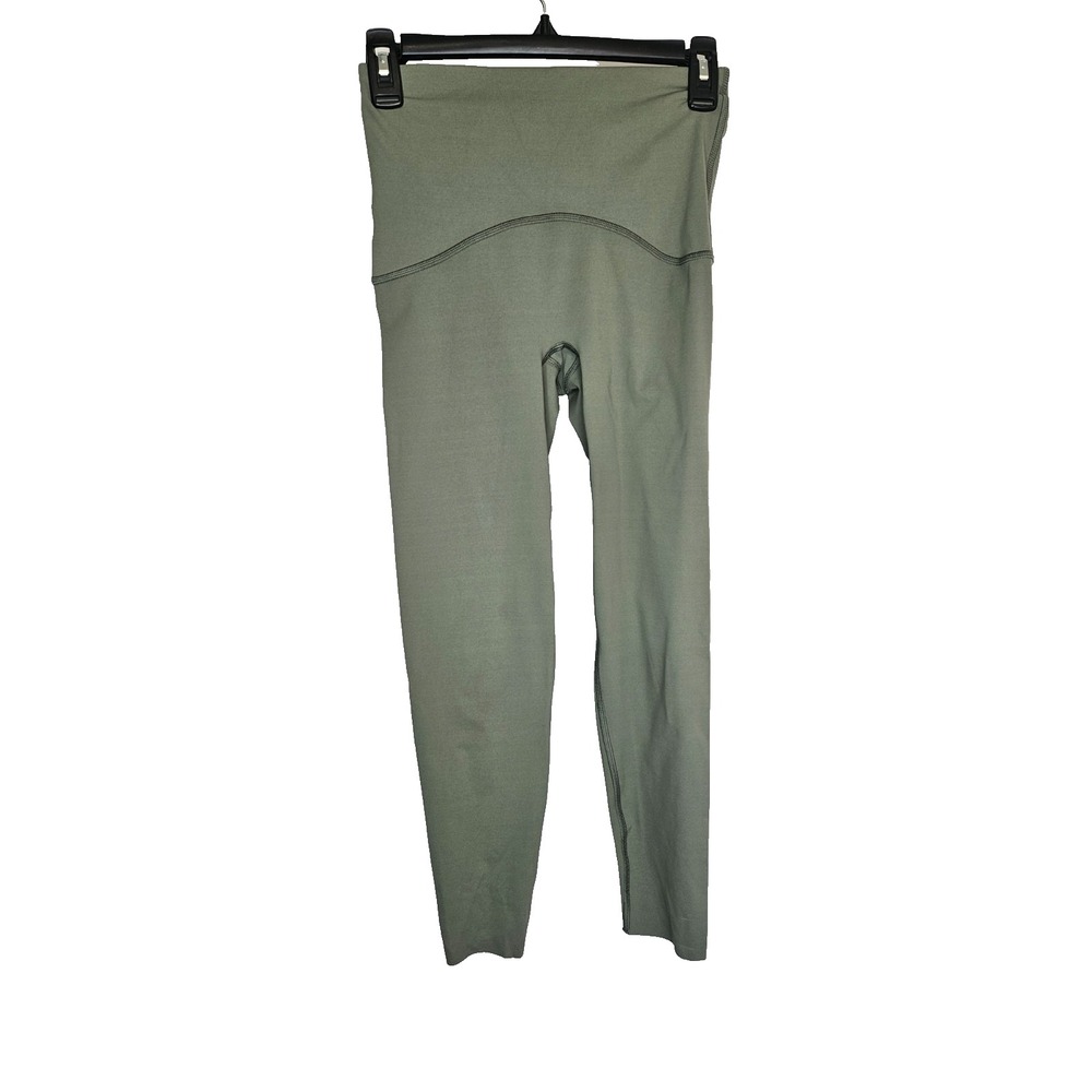 Activewear Shapewear High Rise Leggings Olive Green Slimming Women's S